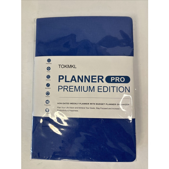 Tokmkl Other - Planner, Pro Premium Edition-Weekly/Monthly/Budget Planner 12m Resolution
